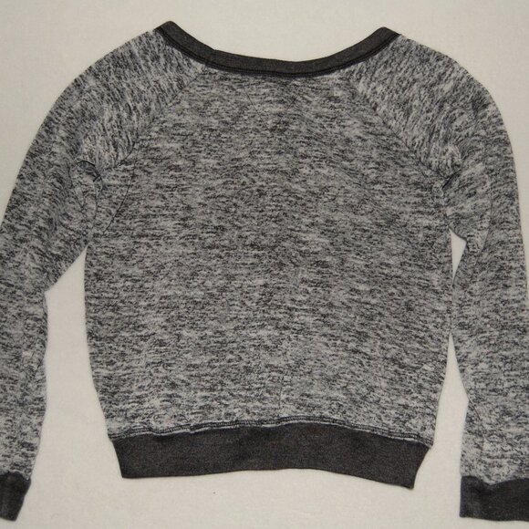 T2Love Girls Size 10, Distress Burnout Banded Sweatshirt, Combed Cotton Blend - Picture 3 of 6